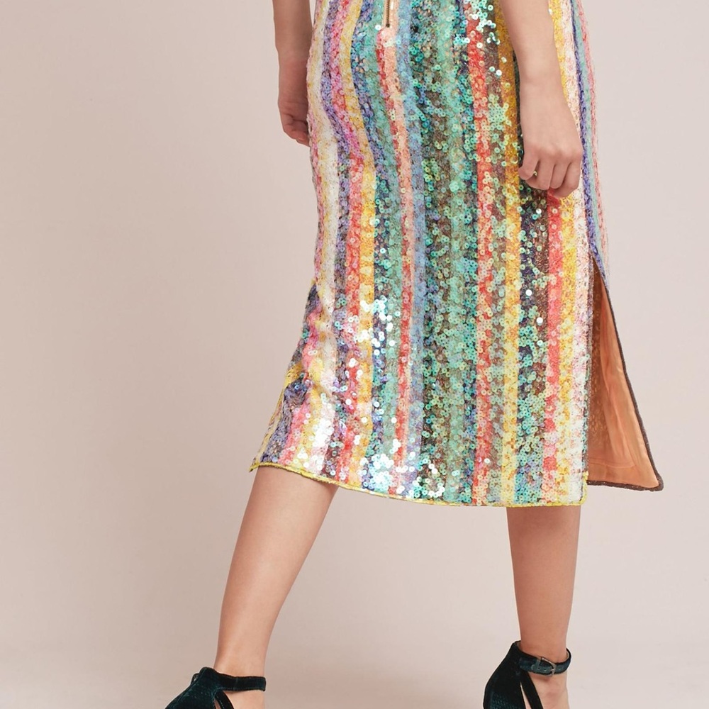 Maeve Sequined Palette Midi Skirt Anthropologie